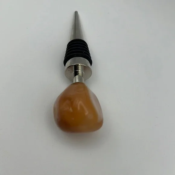 Carnelian Agate Wine Bottle Stopper - Picture 8 of 11
